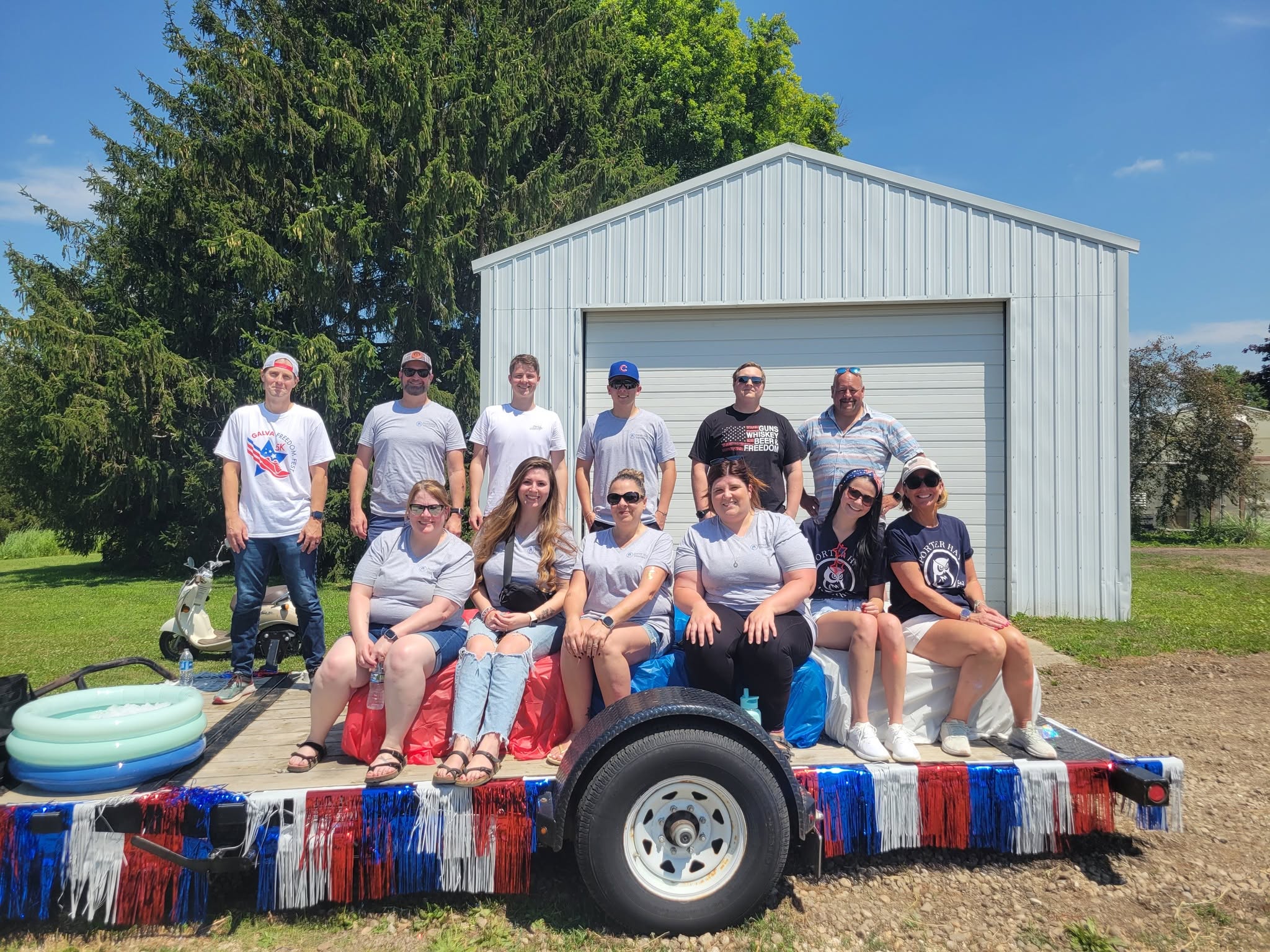 Porter-Hay Insurance team participating in a local parade